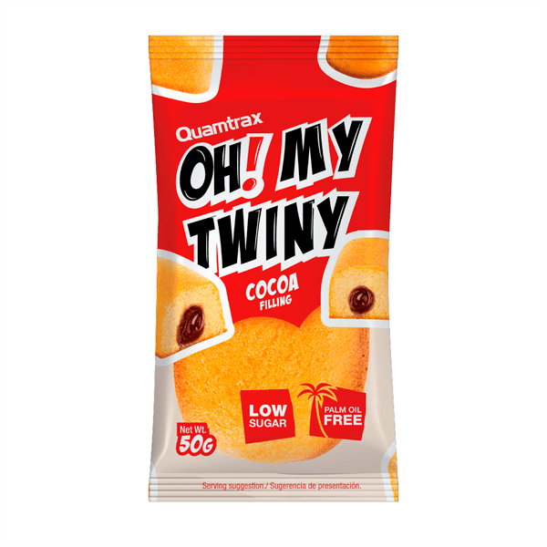 Barrita Oh! My Twiny envase de 50g - galletas proteicas bajas en calorias hecho por Quamtrax