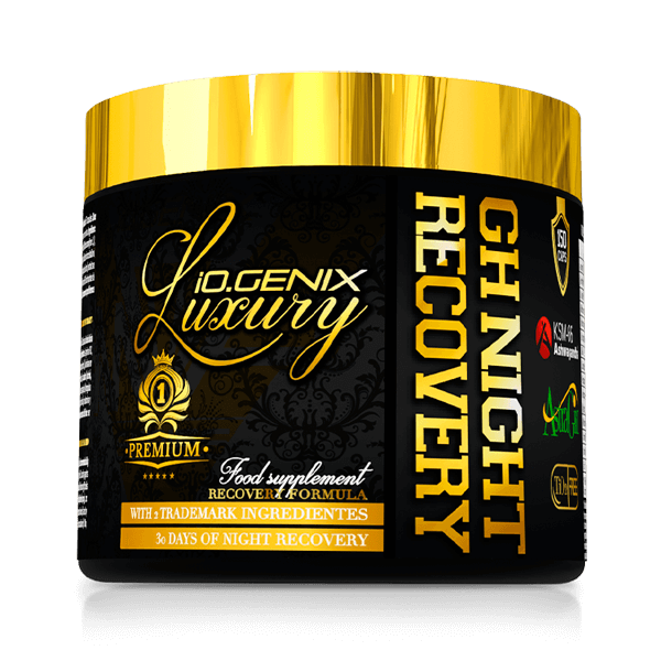 Gh Night Recovery envase de 150 cápsulas de IO.Genix complemento alimenticio de complejos h crecimiento