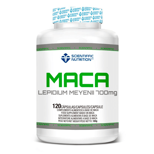 Maca 700mg envase de 120 cápsulas en la categoría vigorizantes por Scientiffic Nutrition
