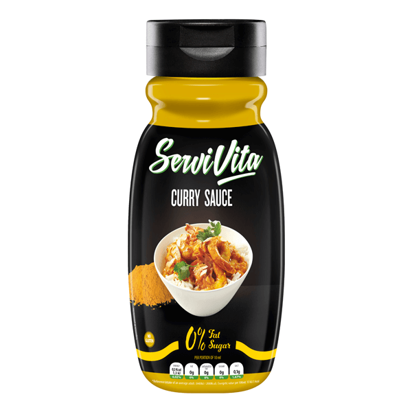 Salsa Curry presentación de 320ml - salsas saladas sin calorias de Servivita