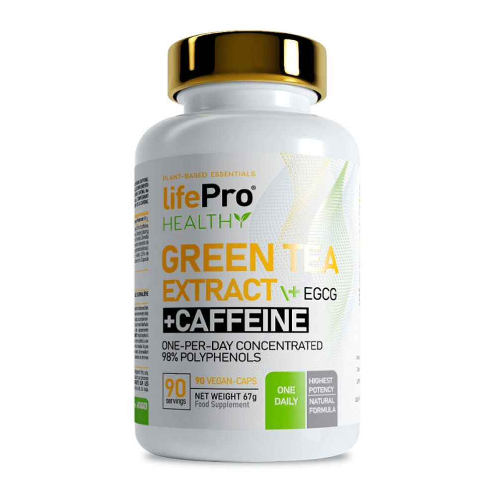 Green Tea Extract + EGCG + Caffeine envase de 90 cápsulas veganas - otros quemadores por LifePRO