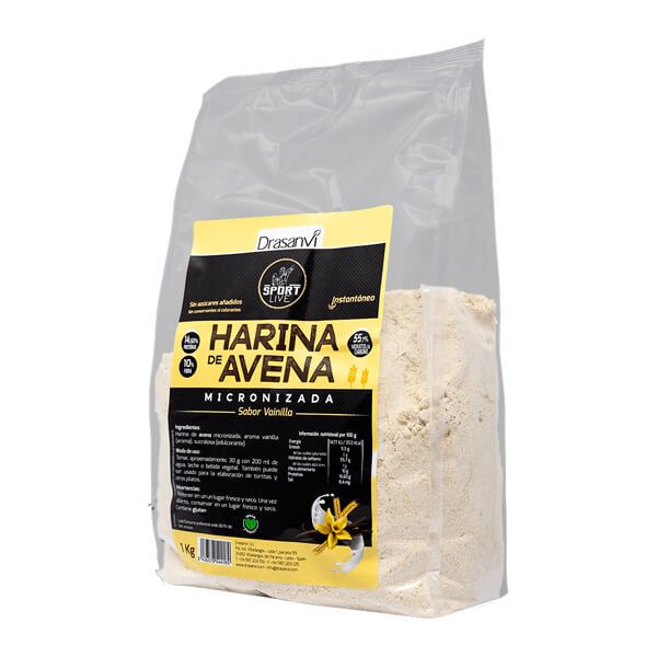 Harina de Avena envase de 1kg sport live del fabricante Drasanvi de la sección harina de avena dulce