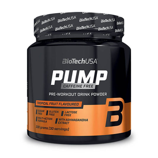 Pump Caffeine Free de la marca Biotech USA en Pre entreno sin estimulantes