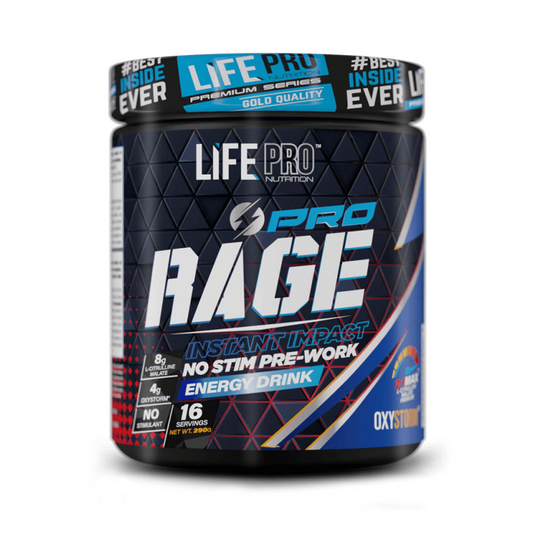 Rage Pro sin Estimulantes de la marca LifePRO en Pre entreno sin estimulantes