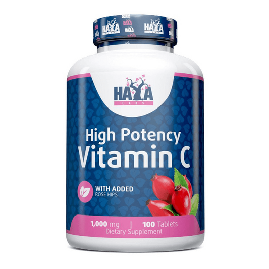 Vitamina C con Rose Hips de Alto Grado 1000mg de la marca Haya Labs en Vitamina C