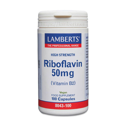 Riboflavina 50mg de la marca Lamberts en Vitamina B