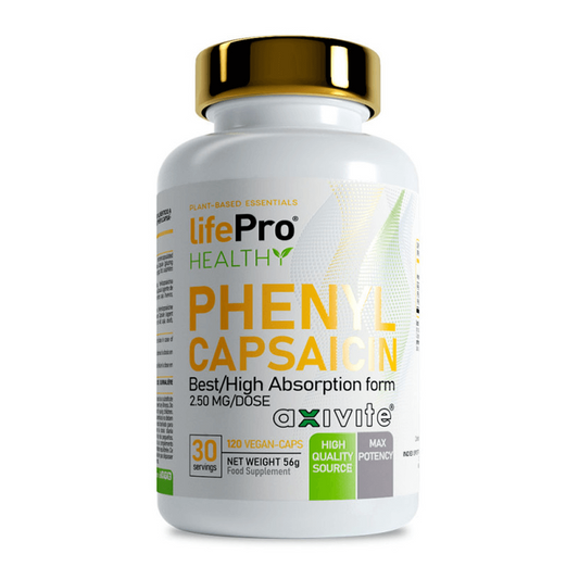 Phenyl Capsaicin de la marca LifePRO en Cafeína y extractos vegetales