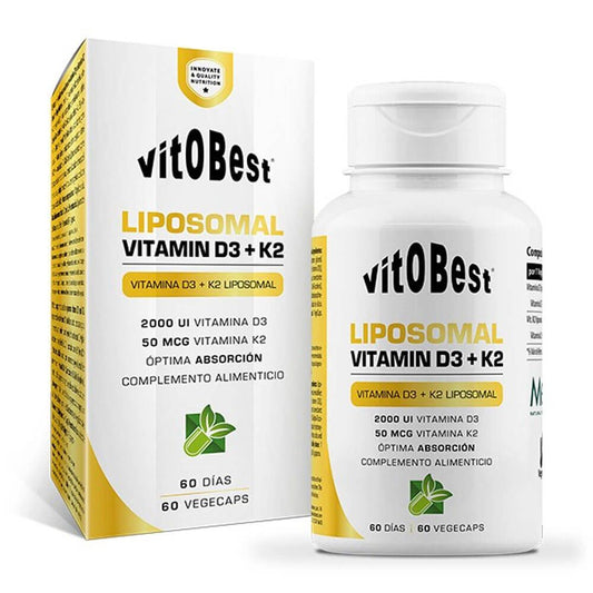 Vitamina D3 + K2 Liposomal de la marca VitoBest en Vitamina D