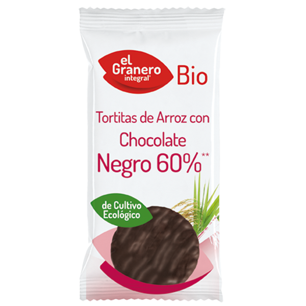Tortitas de Arroz con Chocolate Negro - El Granero Integral 0