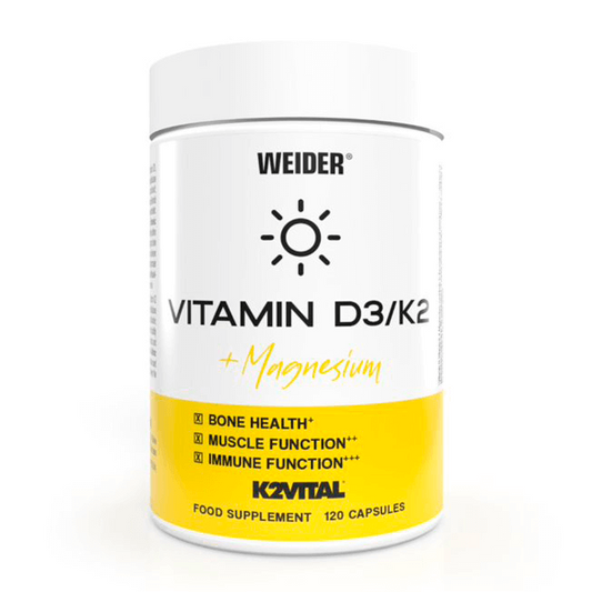 Vitamina D3 + K2 + Magnesio de la marca Weider en Vitamina D
