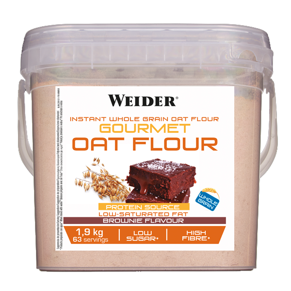 Harina de Avena Gourmet bote de 1.9 kg por Weider en la categoría harina de avena dulce