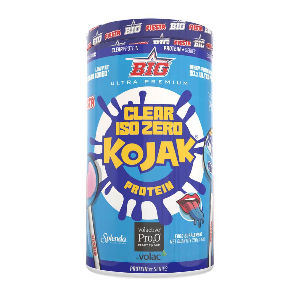 Clear ISO Zero Kojak presentación de 750g de la marca BIG suplemento de proteína de aislado de suero isolate
