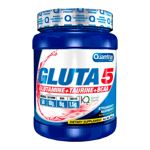 Gluta5 presentación de 800g por Quamtrax - glutamina