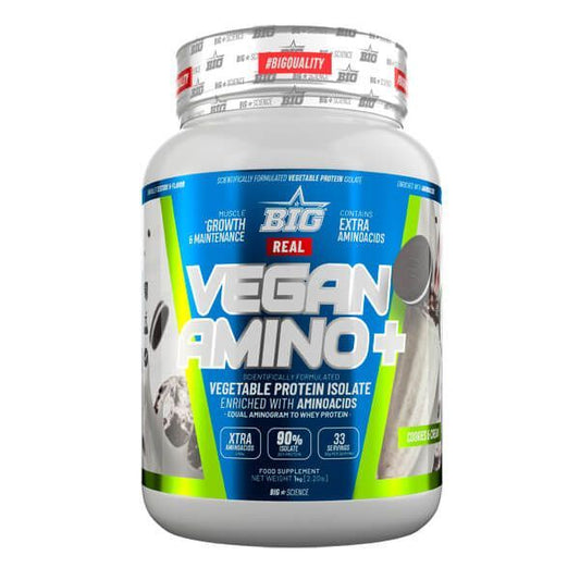 Real Vegan Amino+ de la marca BIG en Proteína Vegetal y Veganos