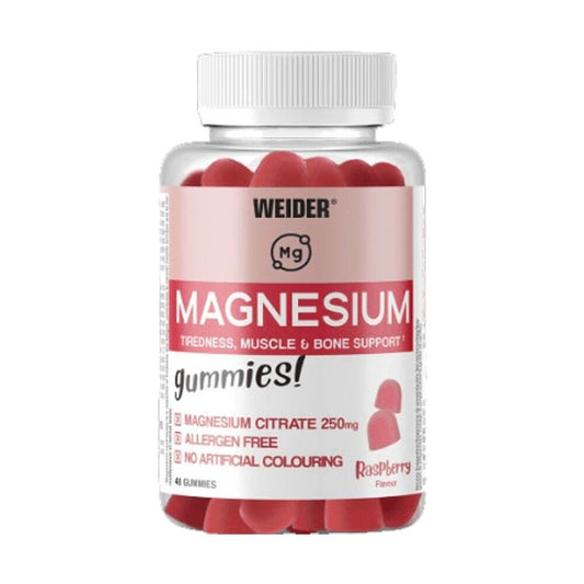 Magnesio Gummies de la marca Weider en Magnesio