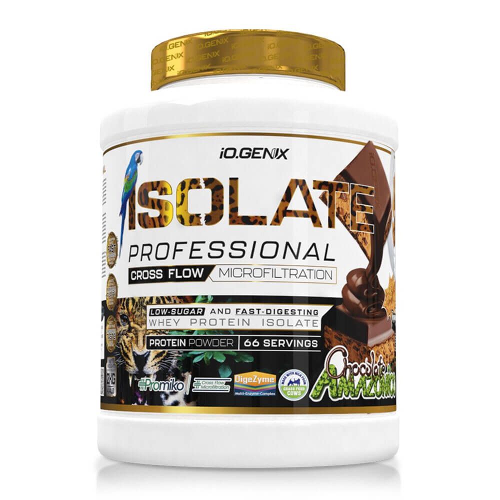 Isolate Profesional presentación de 2kg hecho por IO.Genix complemento alimenticio de proteína de aislado de suero isolate