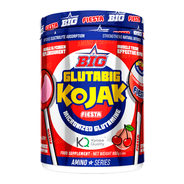GlutaBig Kojak Edición Limitada envase de 600g fiesta de la categoría glutamina hecho por BIG