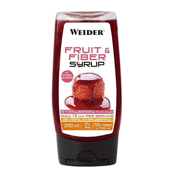 Sirope de frutas rico en fibra - Weider 0