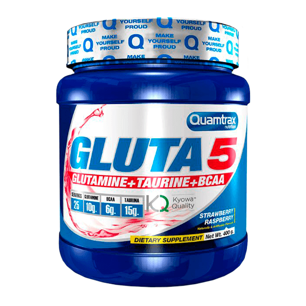 Gluta5 en 400g por Quamtrax de la sección glutamina