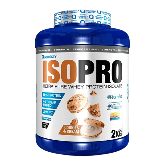 Isopro de la marca Quamtrax en Proteína de Aislado de Suero Isolate