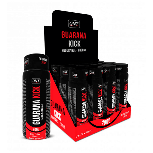 Guaraná Kick de la marca QNT en Pre entreno