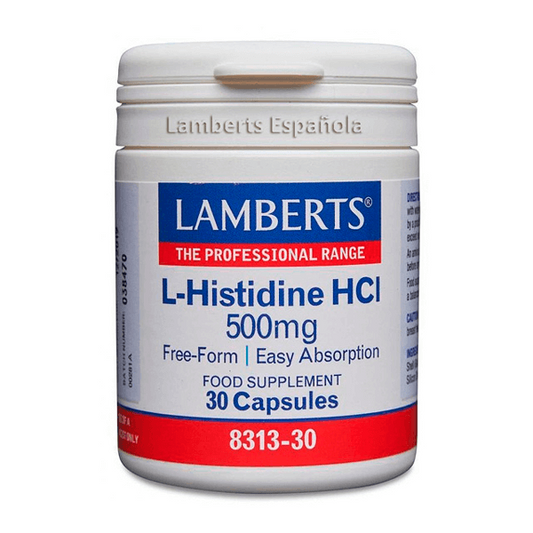 L-Histidina HCI 500mg de la marca Lamberts en Otros Aminoácidos