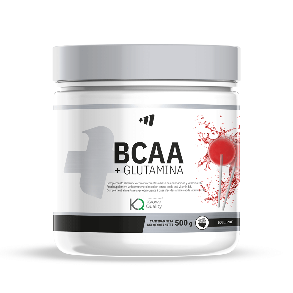 BCAA + L-Glutamina Kyowa® presentación de 500g de la marca MM Supplements de la sección bcaa + glutamina