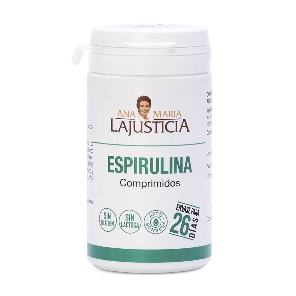 Espirulina bote de 160 comprimidos de la marca Ana Maria Lajusticia 