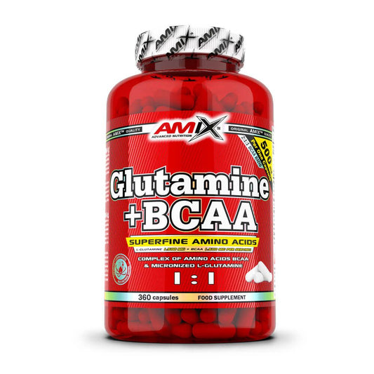Glutamina + BCAA en cápsulas de la marca Amix Nutrition en Aminoácidos