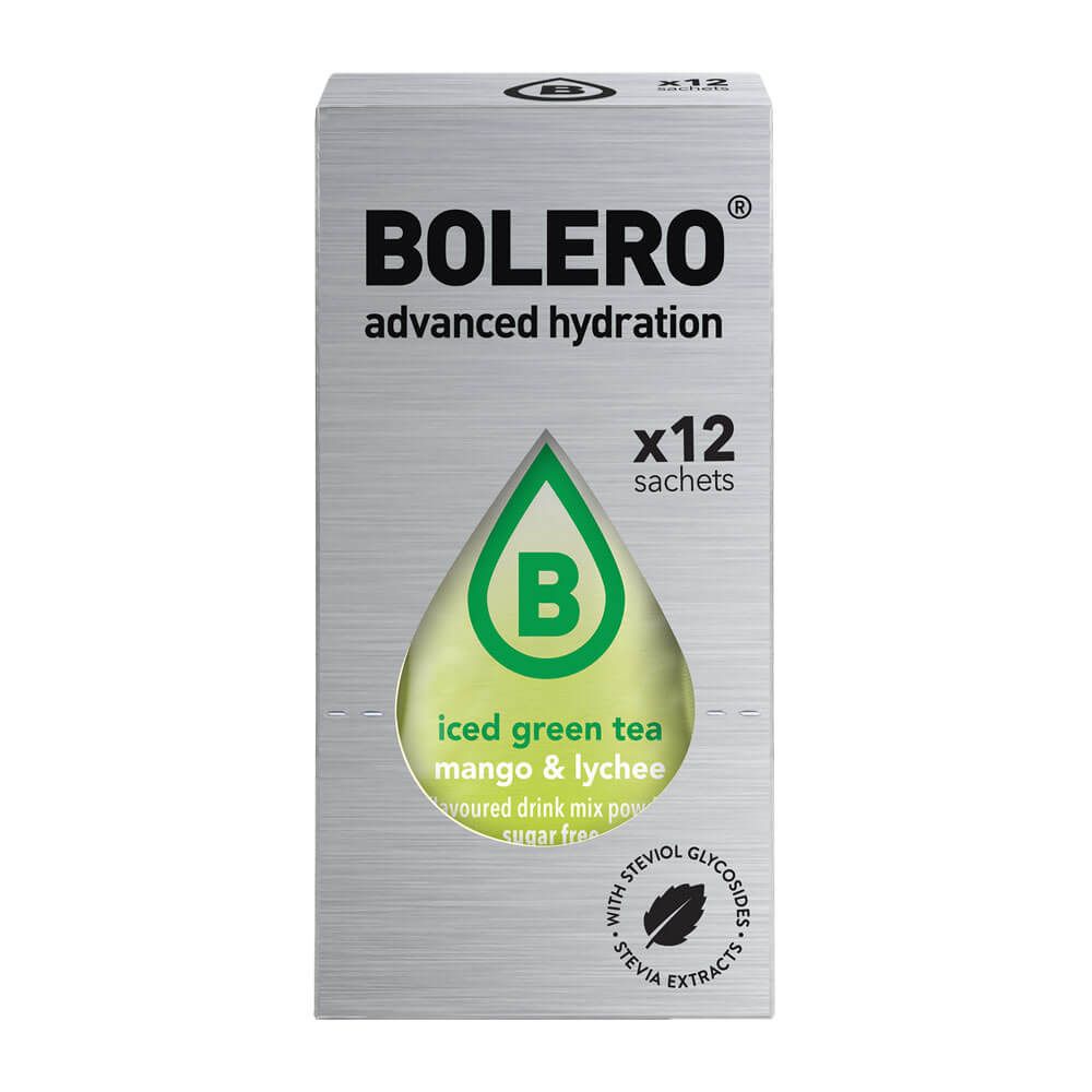 Caja de 12 Stick Bolero Iced Green Tea para 500ml en 3g en la sección de edulcorantes y saborizantes por Bolero