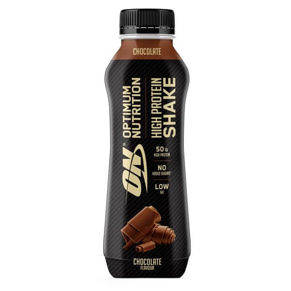 High Protein Shake bote de batido de proteína de la sección bebidas de proteína por Optimum Nutrition