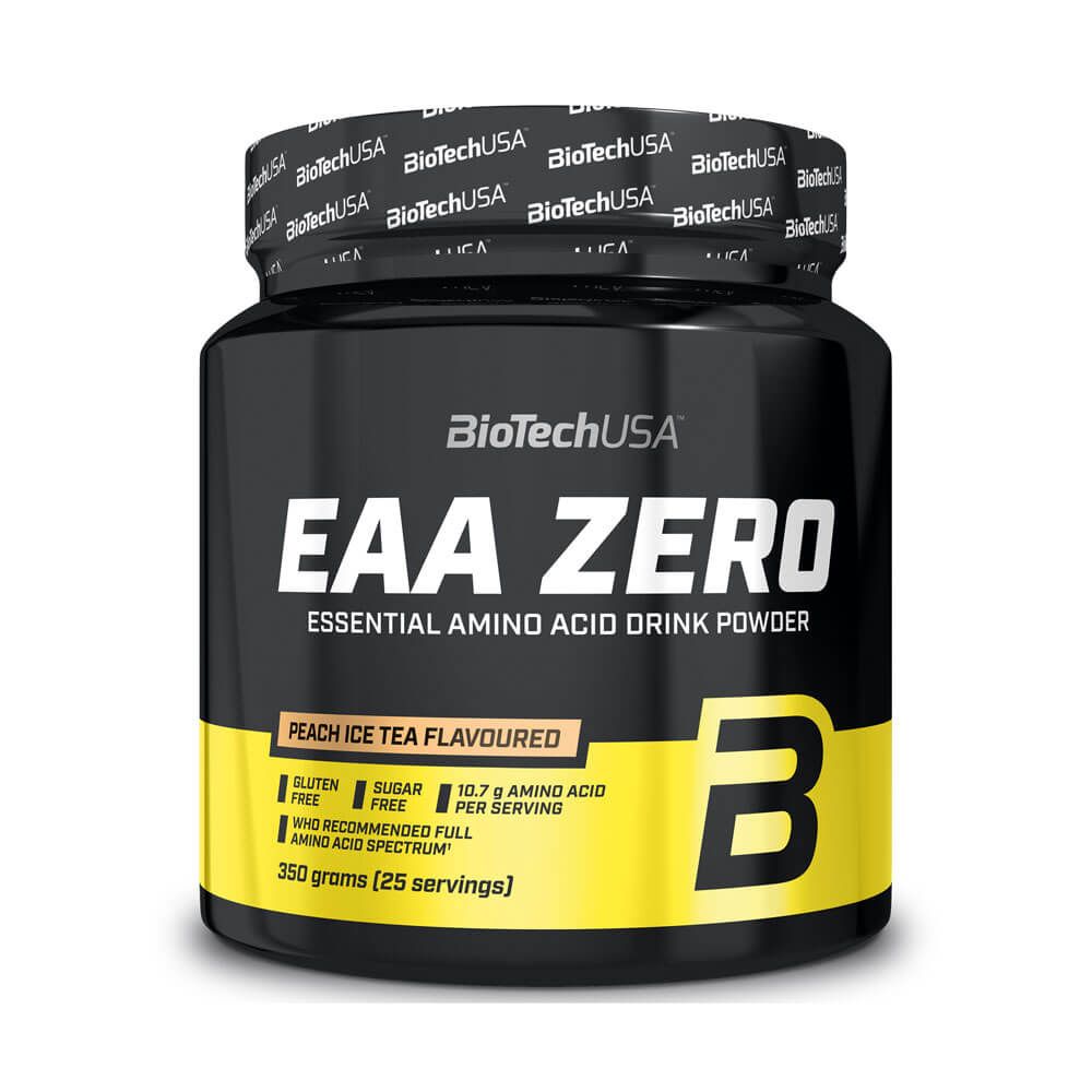 EAA Zero en 350g en la sección de esenciales e hidrolizados hecho por Biotech USA