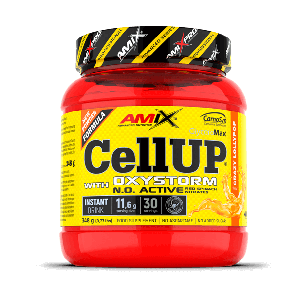 CellUp Powder with Oxystorm® en 348g de la marca AmiXpro® series en la categoría pre entreno