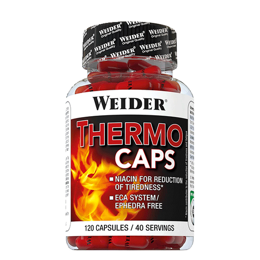 Thermo Caps de la marca Weider en Cafeína y extractos vegetales