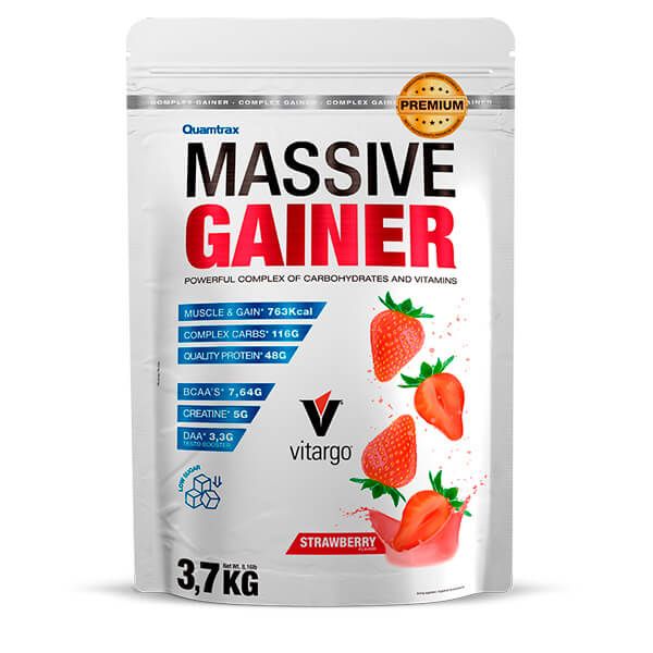 Massive Gainer de 3,7kg dentro de ganadores de peso con proteína de la marca Quamtrax