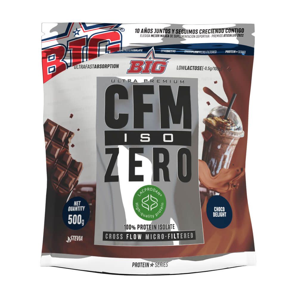 CFM ISO Zero presentación de 500g complemento alimenticio de proteína de aislado de suero isolate por BIG