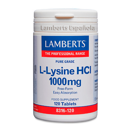 L-Lisina HCI 1000mg de la marca Lamberts en Otros Aminoácidos