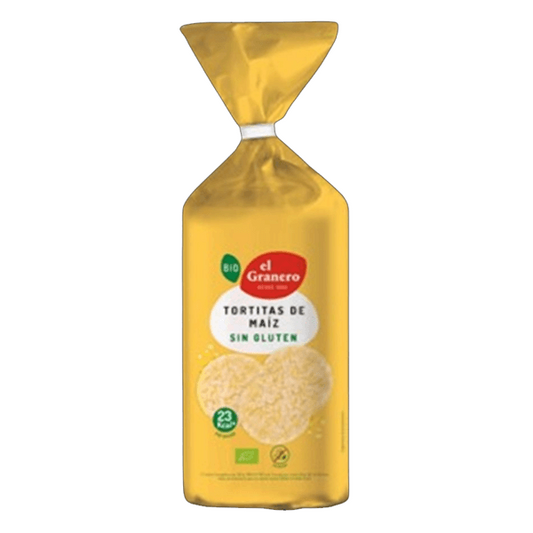 Tortitas de Maiz Sin Gluten Bio de la marca El Granero Integral en Tortitas de Cereales