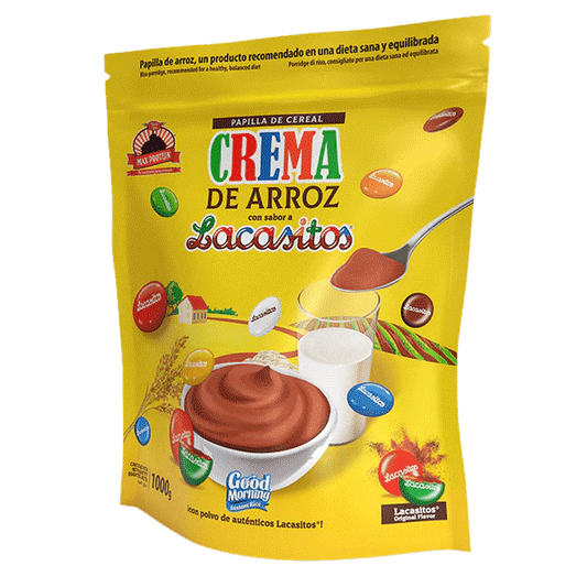Crema de Arroz Lacasitos Edición Limitada de la marca Max Protein en Harina de Arroz