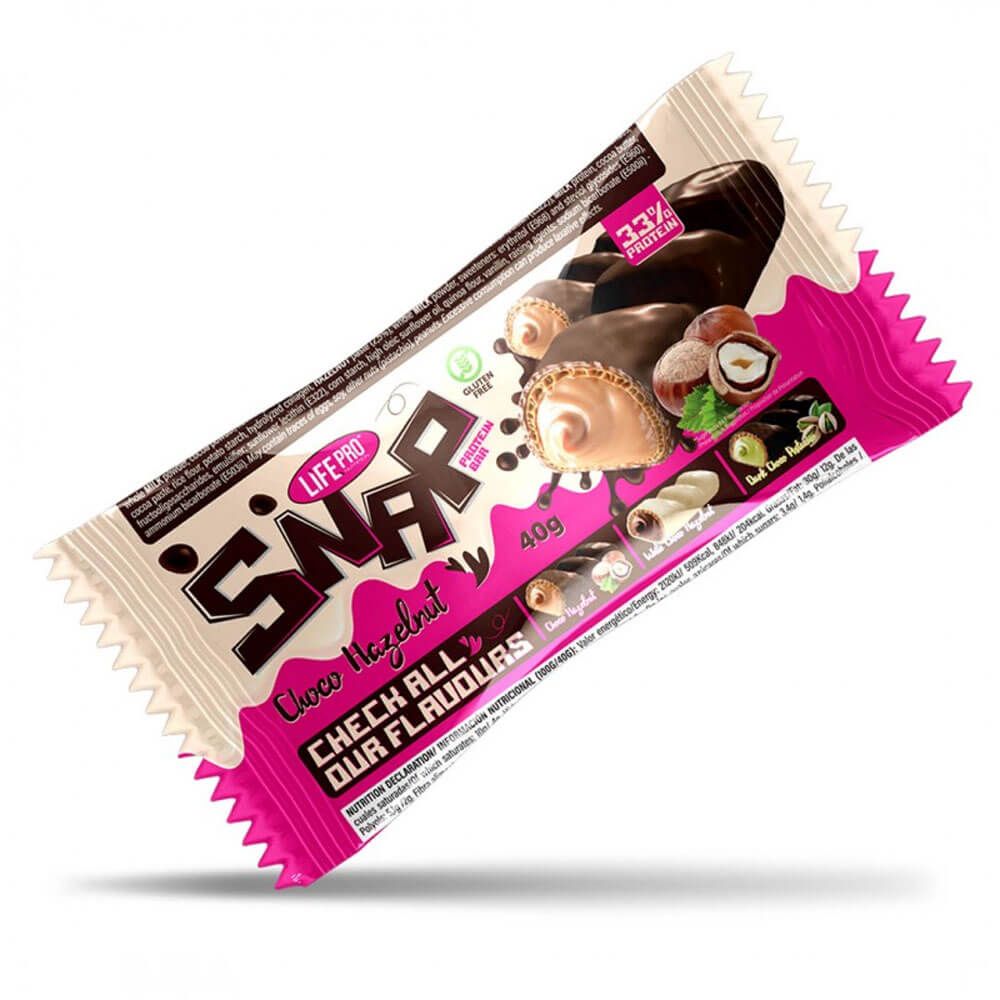 Snap presentación de 40g en la sección de barritas de proteinas de LifePRO