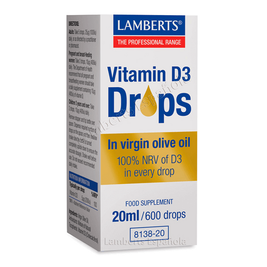 Vitamina D3 Líquida de la marca Lamberts en Vitamina D