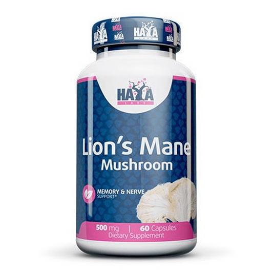 Lion´s Mane Mushroom 500mg de la marca Haya Labs en Concentración-Memoria