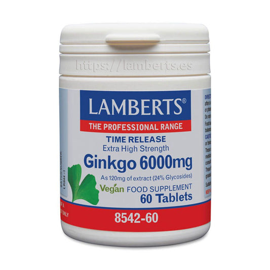 Ginkgo Biloba 6000mg de la marca Lamberts en Concentración-Memoria