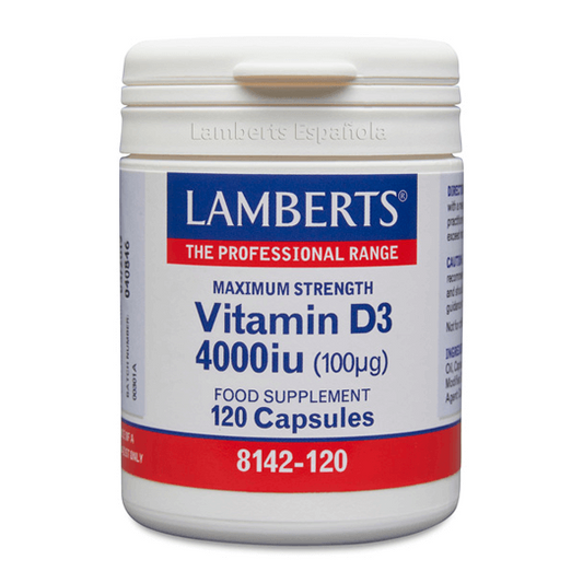 Vitamina D3 4000IU 100µg de la marca Lamberts en Vitamina D