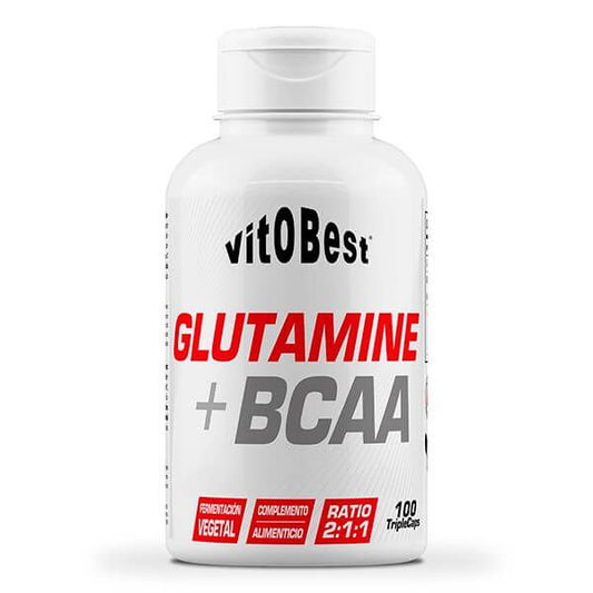 Glutamina + BCAA en cápsulas de la marca VitoBest en Aminoácidos
