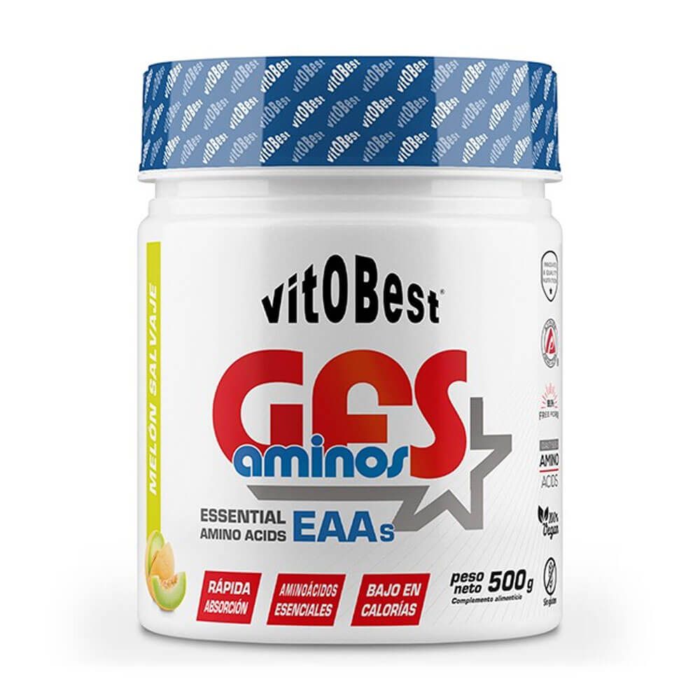 GFS Aminos presentación de 500g complemento alimenticio de esenciales e hidrolizados hecho por VitoBest
