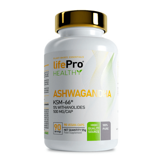 Ashwagandha 500mg ksm66 de la marca LifePRO en Vitalidad y Energia