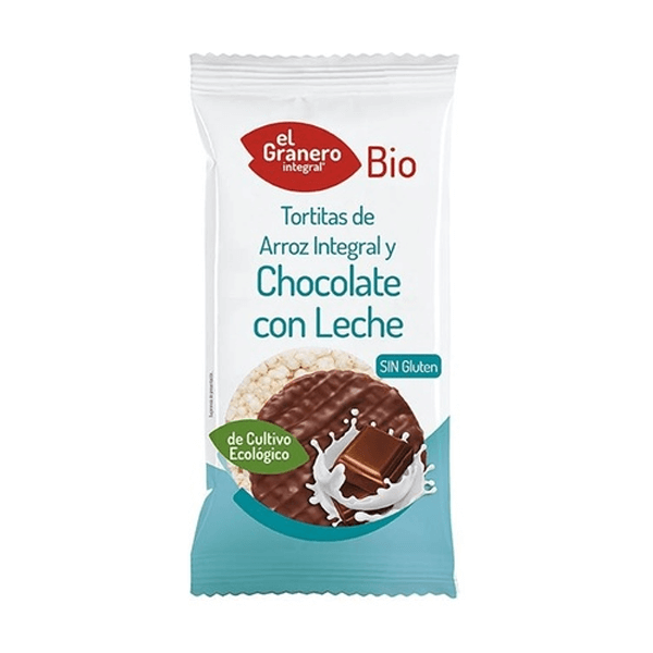 Tortitas de Arroz Integral Chocolate con Leche - El Granero Integral 0