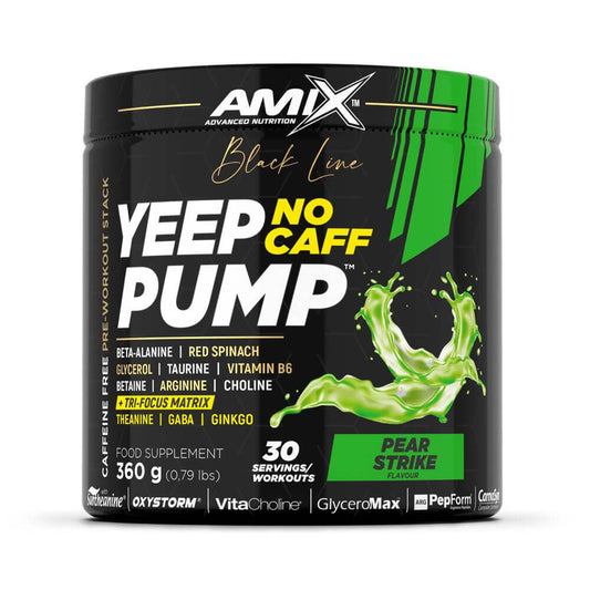 Yeep Pump No Caff de la marca Amix Nutrition en Pre entreno sin estimulantes