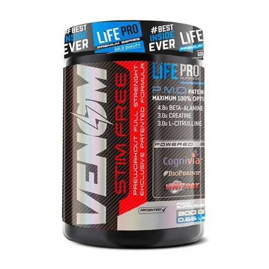 Venom sin Estimulantes de la marca LifePRO en Pre entreno sin estimulantes